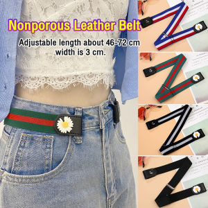 LoviRa Fashion no holes square buckle multi-purpose belt canvas material invisible seamless belt