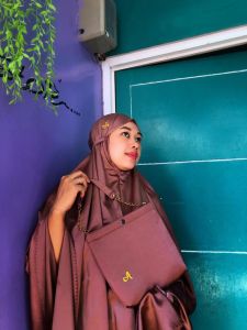 mukena dewasa maxmara silk laser cut mewah