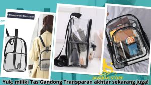 Tas Ransel Wanita Transparan Korea
