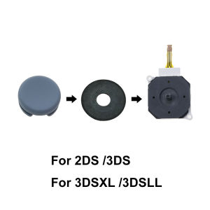 JCD 1set Thumbstick Button Thumb Stick Joystick + Rocker Stick Cap + Dust Ring PAD For 2DS 3DS 3DSXL for New 2DS 3DS XL LL