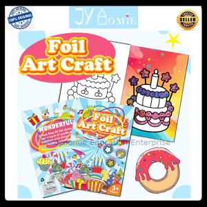 Sticker Book Sticker Foil Color Book Craft Kits Art Craft DIY Sticker Kid Activity Mainan Sticker Mainan Craft Mainan Kanak