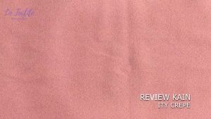 Kain Lady Zara Ity Crepe Premium 1 Meter - Bahan Stretch Lembut Bahan Gamis Murah