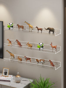 Wall-mounted Transparent Acrylic Shelf Toy Organizer
