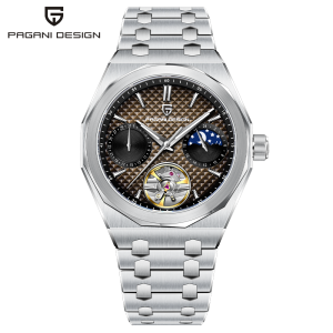 Pagani Design | New PAGANI DESIGN Luxury Mens Automatic Watch Sapphire Glass Stainless Steel 100m Moonphase Business Leisure Mechanical Watch