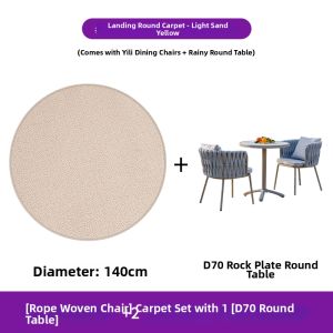 ZIYE | Outdoor Leisure Tea Table Wicker Chairs Three-Piece Set