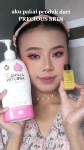 Precious Skin Thailand Alpha Arbutin AHA Serum 2 in 1 Set / Lotion Pemutih 500ml / AHA Serum 100ml