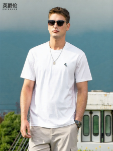 Enjeolon | Cooling Premium Liquid Ammonia Mercerized Cotton Men T-Shirt