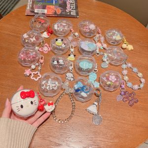 Huawei Freebuds7i Wireless Bluetooth Earphone Case Transparent Anti-Fall Scratch-Resistant Soft Shell Cute Cartoon Kitty Earphone Cover