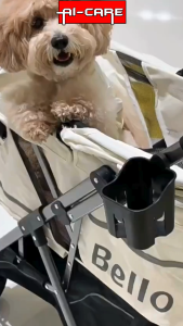 Bello Pet Stroller Modern Premium Style (Max Pet Weight 15kg) Pet Trolley/Outdoor Stroller Cat & Dog