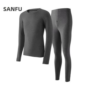 SANFU | Heat Generating Static Resistant Antibacterial Winter Underwear Set
