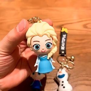 SHORAN 3D Frozen bell Keychain Backpack Pendant Childrens Toy Souvenir Gift Car Keychain