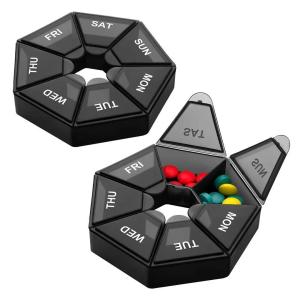 (Ready Stock) Pill Box Organizer 7 Day Medicine Box Bekas Pil Tablet Capsule Storage Container