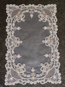 Korean Style European-Style Lace Yarn Tablecloth Placemat Plate Mat Rectangular Cover Towel Cup Set-Top Box Small Household Appliances Multi-Purpose Cover Cloth