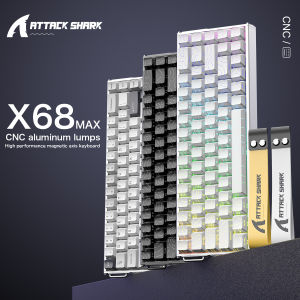 ATTACK SHARK | ATTACK SHARK X68MAX High-performance Magnetic Axis Keyboard CNC Aluminum Body 0.005mm RT Precision RGB Backlight