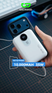 sạc dự phòng GOOJODOQ Bộ sạc di động sạc nhanh 1W mAh2 cáp tích hợp22.5W/PD20W tối đa4 đầu ra + 1đầu vàonhỏ gọn & di động