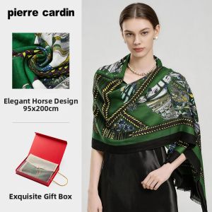 Pierre Cardin | Lightweight Thermal Wool Scarf Large Pashmina