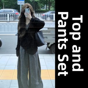 PEIZIXUAN | Attractive Unique Korean-style Womens Outfit Set for Early Autumn