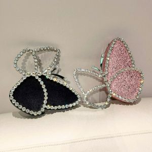 Party Butterfly Handbag Crystal Embedded Evening Bag Bride Wedding Dress Princess Bag Soft Acrylic Plastic Handheld Small Size