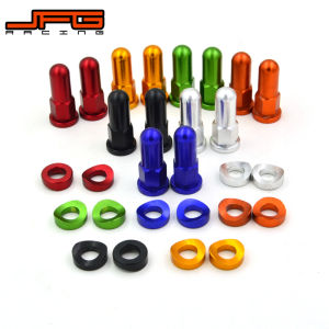 JFGแข่งสีแดงCNCล็อคขอบปกแหวนรองน็อตสลักเกลียวความปลอดภัยสําหรับKTMฮอนด้ายามาฮ่าคาวาซากิซูซูกิ