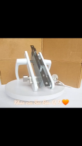 Khóa tay gạt GQ đơn điểm - Khóa cửa nhựa lõi thép ruột khóa 8cm