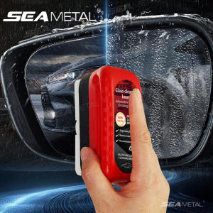SEAMETAL Car Glass Oil Film Cleaning Brush Strongly Remove Stain Multifunctional Car Window Sponge Cleaning Brush Oil Film Wipe
