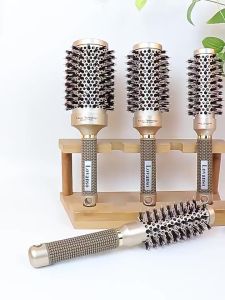 Professional Nano Ionic Hair Brush Thermal Ceramic Ionic Round Barrel Comb