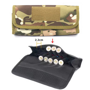 18 Rounds Tactical Molle Magazine Shell Pouch 12/20 Gauge Shotgun Waist Bag Hunting Mag Holder Bag Accessories