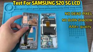 AMOLED / TFT Screen S20 4G Display Screen for Samsung S20 4G G980F G980F/DS Lcd Display Digital Touch Screen With Frame Assembly