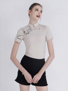CASTELBAJAC GOLF | Summer Art Print Womens Polo-shirt