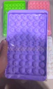 3 Motif Cetakan Jelly Love Bulat Star Bintang 3 in 1 54 Lubang Cetakan Es Batu Agar Kombinasi 3 Motif Satu Pasang