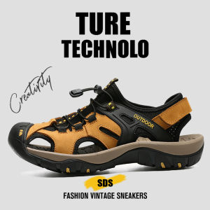 SHIYAN | Mens Outdoor Slip-Resistant Durable Hiking Sandals