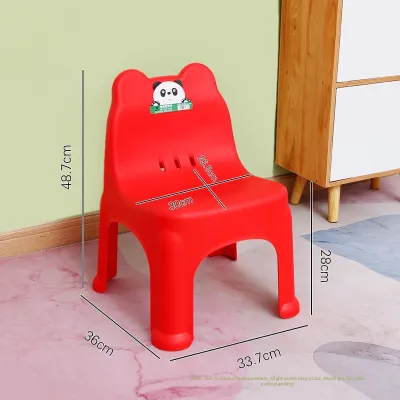 Child Anti-slip Plastic Chair with Backrest for Preschool