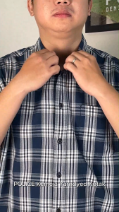 POLICE Kemeja Yarndyed Kotak Regular Fit Pria