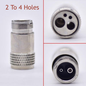 PIORPOY Dental High Speed Handpiece Spare Parts Coupler Changer Handpiece Turbine Adapter 4 to 2/ 2 to 4 Holes Dentistry Tools ﻿
