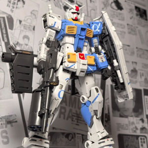 Bandai | 【IN STOCK】FAT CAT Model RX-78-2 2.0 MG 1/100 Assembly Model Kit Special RG Enlarged Version Action Figure Plastic Model Toy