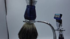 iRAZOR New Royalblue 5-Layer Fusion Safety Razor Shaving Kit Barber Tool Accessories Unique Fathers Day Gift for Men