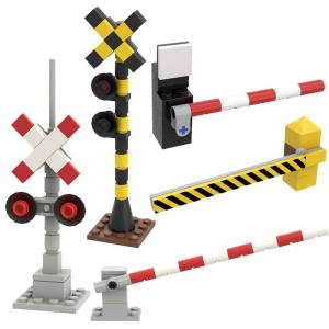 Traffic Light And Barrier Simulation Assembly Toy
