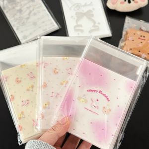 50 ชิ้นน่ารักสัตว์เลี้ยงถุงกาวตนเองถุงบรรจุภัณฑ์ขนมถุงบรรจุภัณฑ์เครื่องประดับของขวัญขนาดเล็ก