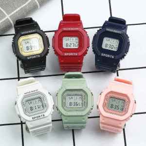 Defasilk | Waterproof Digital Square Kids Watch