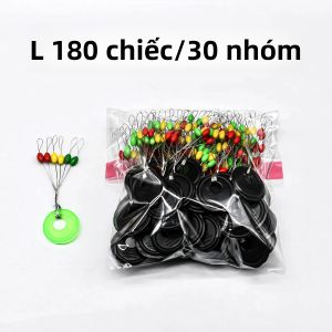 Phao Câu Cá Hình Hạt Đậu Nhiều Màu Sắc Bộ 180/600 Chiếc Phao Cao Su Hình Bầu Dục & Hình Trụ Dùng Cho Câu Cá Hồ