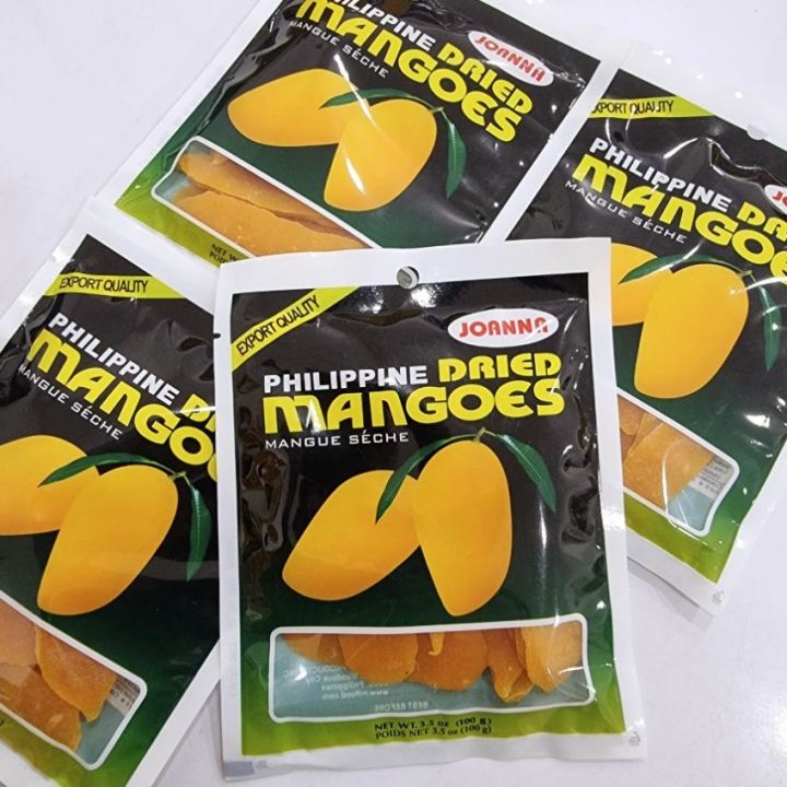 PACK OF 4 Cebu's Lucky Dried Mangoes 100g/pack, Philippine Dried