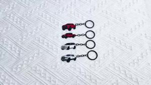 Bandai | Zinc Alloy Uncoated Car Model Pendant Keychain for Tacoma Style Metal Keychain for Toyota Tacoma Durable Decor Accessories