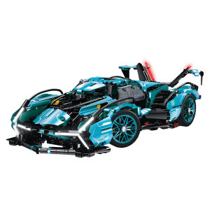ZHIJIQU | Tiffany Blue Lamborghini Remote Controlled Building Kit Car
