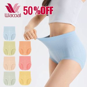 【MISUIY】[1Box(7pcs)Easy Body ShapingFlatten Abdomen Sculpt Waist]High Waisted Tummy Control Hip Lifting Seamless Mugwort Antibacterial Panties  Cotton Panties for Woman Tummy Tuck 内裤女 纯棉 艾草内裤