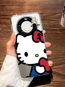 HelloKitty Cute Cartoon Silicone Phone Case Full Cover for Huawei Mate 80/70 60 40 Pro+ Max 50 Pachat Dog Soft Shell Protective Cover