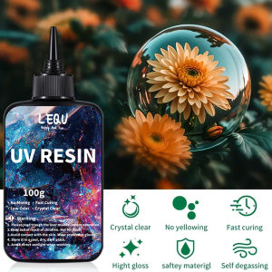 Bộ Keo Dán Nhựa UV 100g Cho Gỗ Kim Loại Thủy Tinh - Chất Kết Dính Hàn Thủ Công Khô Nhanh - Trang Trí Các Dự Án DIY