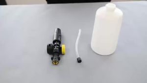 Bình Tạo Bọt Tuyết 750ML Có Thể Điều Chỉnh Cho Máy Rửa Xe Áp Lực Karcher K2-K7 Máy Tạo Bọt Xà Phòng Với Tay Cầm Và Vòi Phun Cột Nước