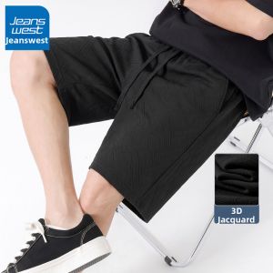 Jeanswest | Summer Breathable Textured Casual Sport Shorts Men