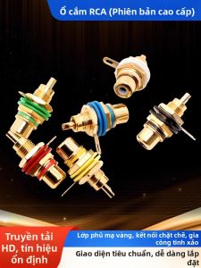 kuicc | Gilded Brass RCA Plug and Socket