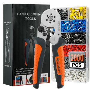Professional Electricians Crimping Tool Set - HSC8 6-4/6-6 Ferrule Clamp for Tubular TerminalsFerrule Crimping Tool Kit
